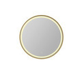 Spejl LED Hasle messingfinish Ø80 cm